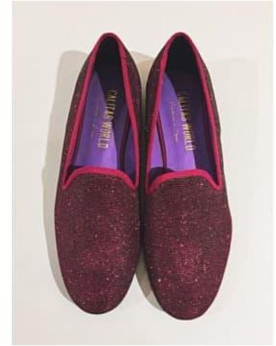 Calita Shoes Zapatos fresa brillante - Morado