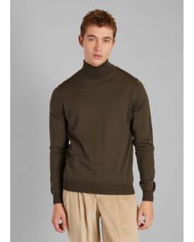 L'Exception Paris Merino Turtleneck Sweater Xl - Brown