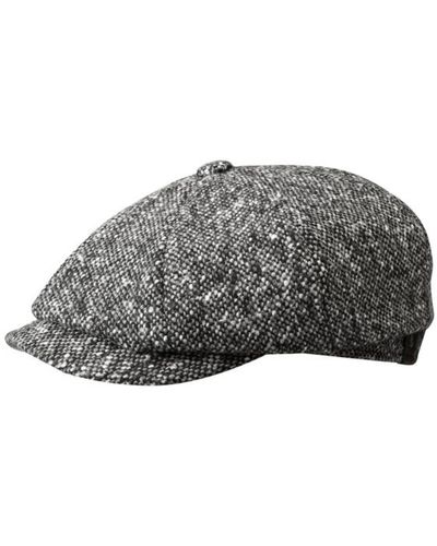 Stetson Charcoal Cap Hatteras Donegal Wv - Grigio