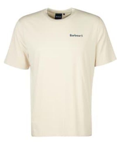 Barbour Koordiniert Logo T-Shirt Mist - Natur