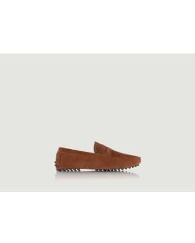 Bobbies Lewis Suede Loafers - Bianco