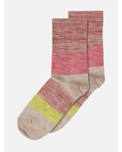 mpDenmark Polly Ankle Socks Canyon 37-39 - Multicolor