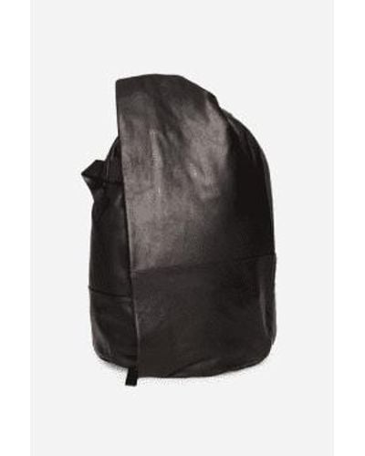 Côte&Ciel Medium Isar Alias Leather Backpack - Black