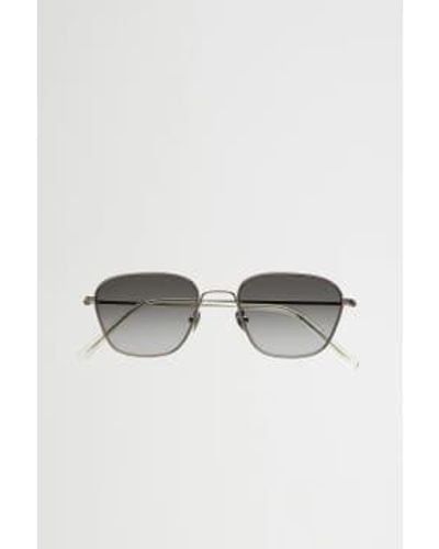 Monokel Otis Grey Gradient Lens Sunglasses - Bianco