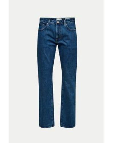 SELECTED Mittlere blaue scott -jeans