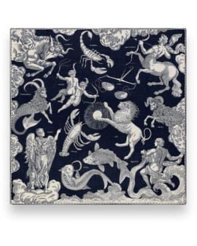 Inoui Edition Cuadrado 130 astrologie oscuro - Azul