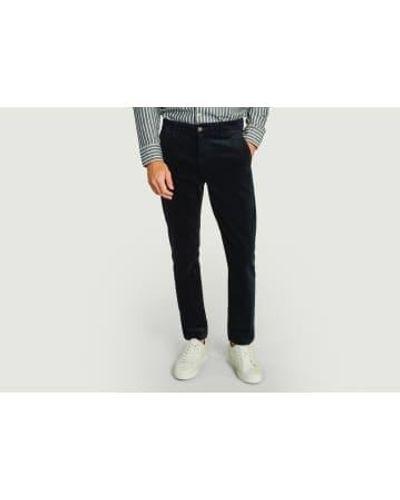 NO NATIONALITY 07 Karl Straight Corduroy Trousers 33 - Blue