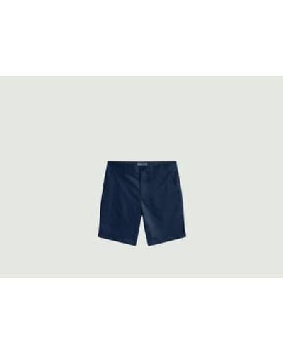 Knowledge Cotton Chuck Chino Shorts 29 - Blue