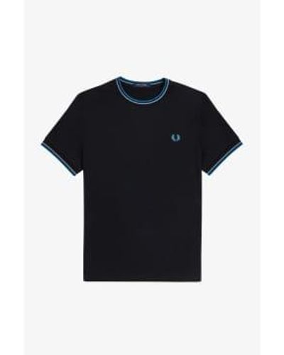 Fred Perry M1588 Twin Tipped T Small - Black