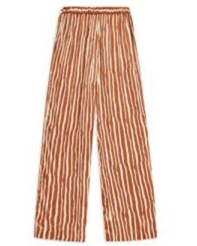 Yerse Frank Trousers In Amber Stripe - Rosa