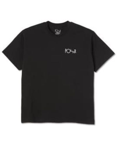 POLAR SKATE Camiseta con logo stroke negro