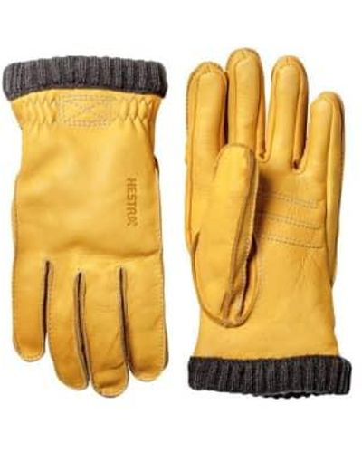 Hestra Deerskin Primaloft Glove Yellow - Giallo