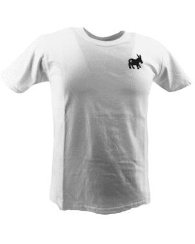 Sensa Cunisiun Camiseta con logo burro hombre - Gris