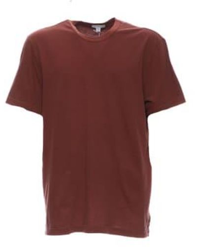 James Perse T-shirt Mlj3311 Mltp 4 - Red