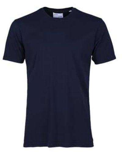 COLORFUL STANDARD T-shirt bio classique bleu marine