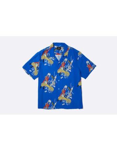 Huf Skidrokyo Resort Shirt S / Azul - Blue