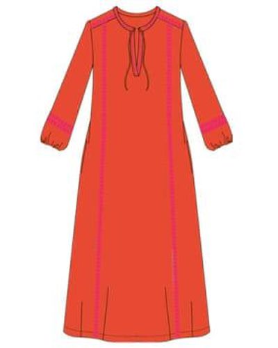 Nooki Design Emilia Maxi Dress Mix / L 100% Cotton - Red
