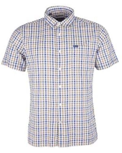 Barbour Arnott Short Sleeve Summer Shirt Olive - Blu