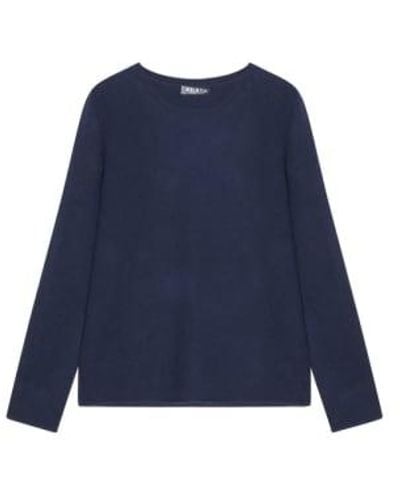 Cashmere Fashion Esisto Kashmir Sweater Round Neckline S / Schwarz - Blue