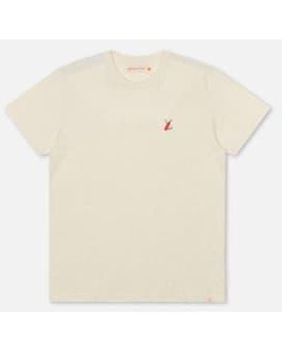 Revolution Melange 1343 Sur Regular T Shirt - Bianco
