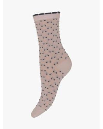 mpDenmark Bea Ankle Socks Salt 40-42 - Natural