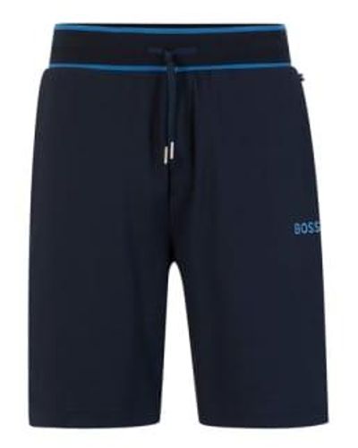 BOSS Dark Tracksuit Short Loungewear - Blu