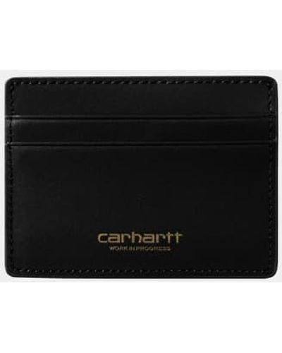 Carhartt Porte cartes vegas / gold - Negro