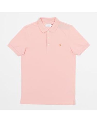 Farah Blanes Short Sleeve Polo Shirt - Pink