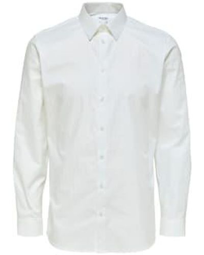 SELECTED Camisa lgada blanca - Blanco