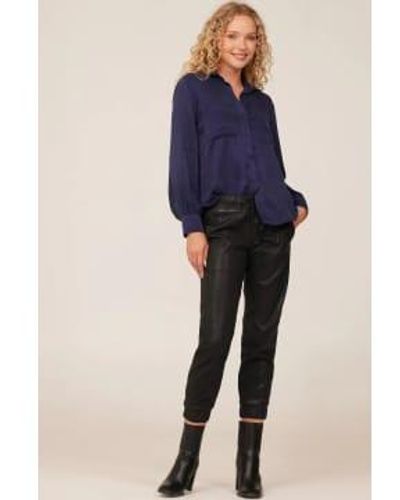 Bella Dahl Two Pocket Bishop Sleeve Shirt Xs / Bold Navy - Blue