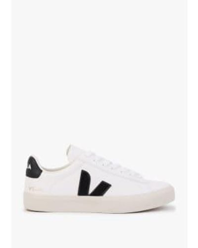 Veja Campo Chromefree Leather Extra Black Trainers 36 - White