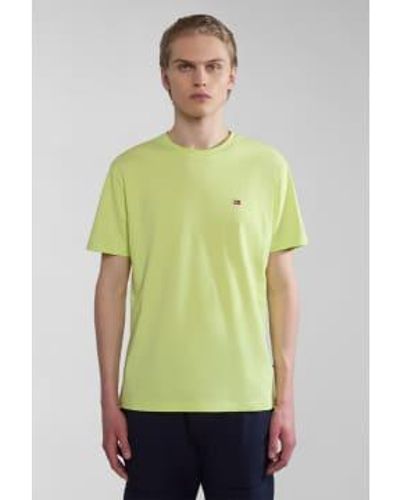 Napapijri Mens Salis Short Sleeve T Shirt 1 - Verde
