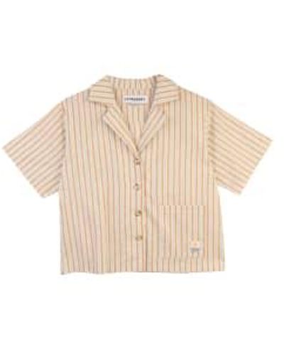 L.F.Markey Abel Shirt Citrus Stripe - Vert