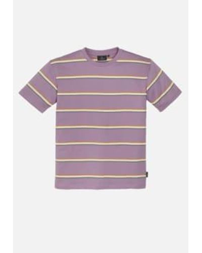 Recolution Camiseta rayas lilas grises rowan - Morado