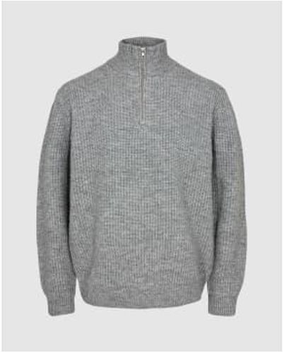 Minimum Blain knit melange gris claro