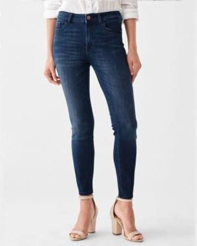 DL1961 Morgana – kurz geschnittene jeans "florence" - Blau