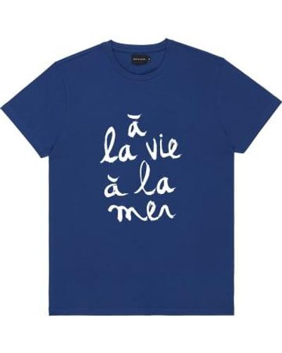 Bask In The Sun T Shirt A La Vie A La Mer - Blu