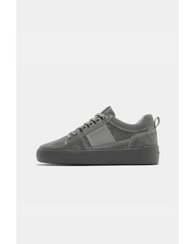 Android Homme Grey Point Dume Stingray Nubuck Low Trainers