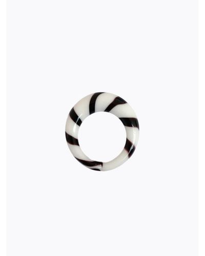 Eyland Enol Handblown Glass Ring - White