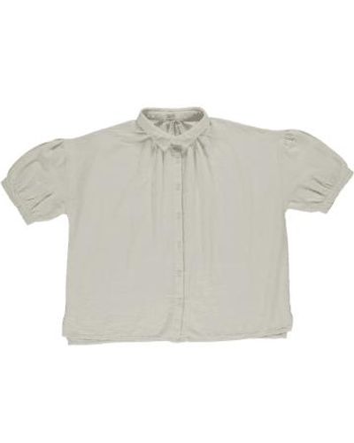 Poudre Organic Neotin-Mandelmilch-Shirt en - Grau