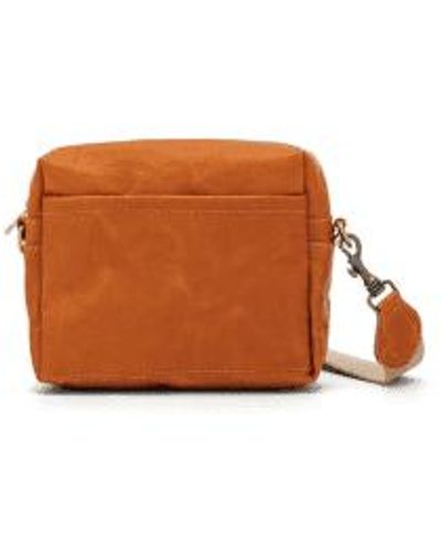UASHMAMA Tracolla Bag Small Vacchetta Washable Paper Crossover Handbag Vacchetta - Brown