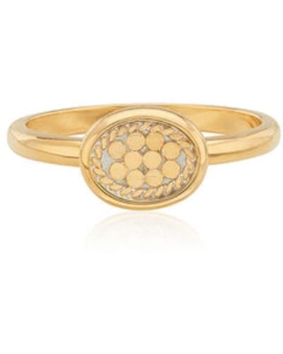 Anna Beck Oval Stacking Ring Gold - Metallizzato