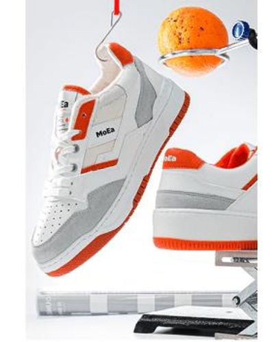 Moea Gen2 white and sue sneakers - Gris