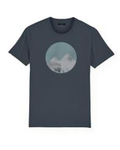 Paala Mountains T-shirt India Ink M - Blue