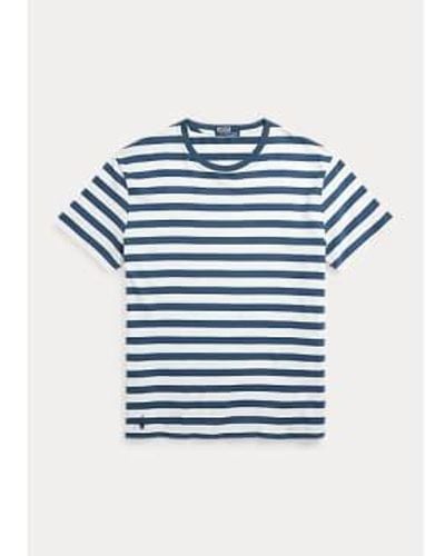 Polo Ralph Lauren T-shirt en jersey à rayures classiques - Bleu