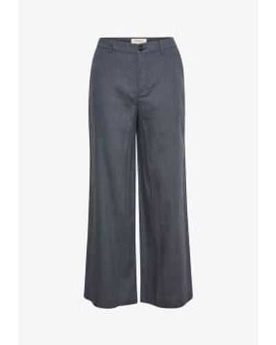 Part Two Ninnes Trousers Turbulence Grey 38 - Blue