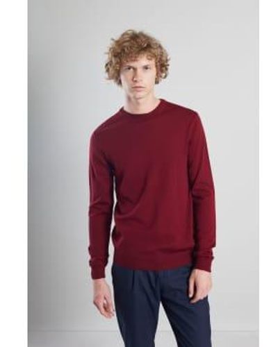 L'Exception Paris Roter pullover aus merinowolle