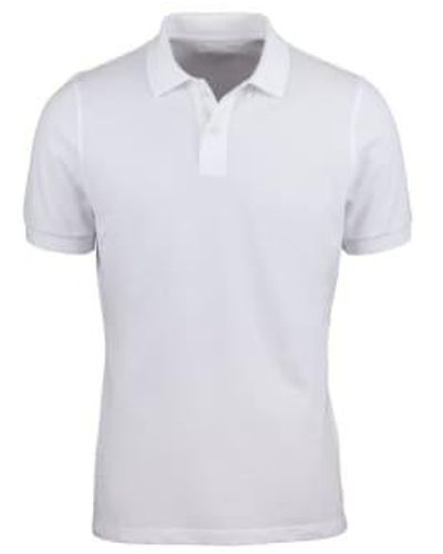 Stenströms Cotton Pique Polo Shirt 4401252401010 M - White