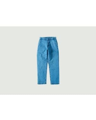 Japan Blue Jeans Kouzo se svaneció jeans pierna ancha - Azul