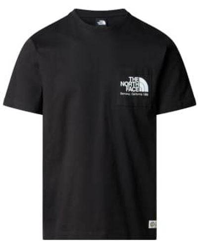 The North Face Schwarzes berkeley-taschen-t-shirt